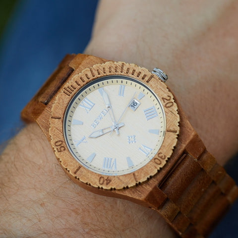 valentines day gift for him, bewell wood watch