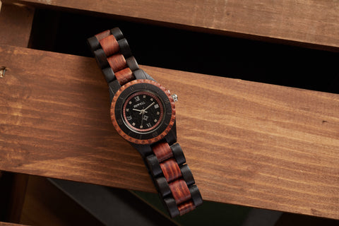 women's wood watch by bewell