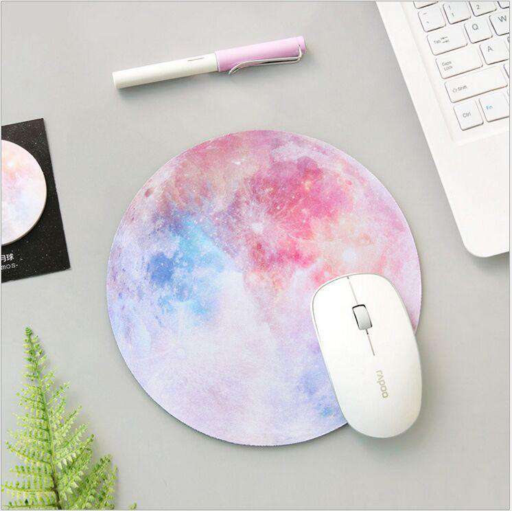 Colorful planet round shape mouse pad Colorful planet round shape mouse pad