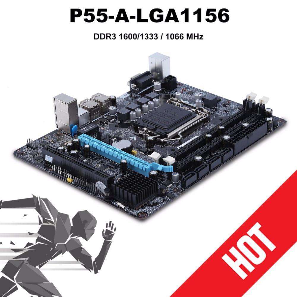 Intel P55 6 Channel Mainboard DDR3 Motherboard High Performance Desktop Computer Main board CPU Interface LGA 1156 Intel P55 6 Channel Mainboard DDR3 Motherboard High Performance Desktop Computer Main board CPU Interface LGA 1156