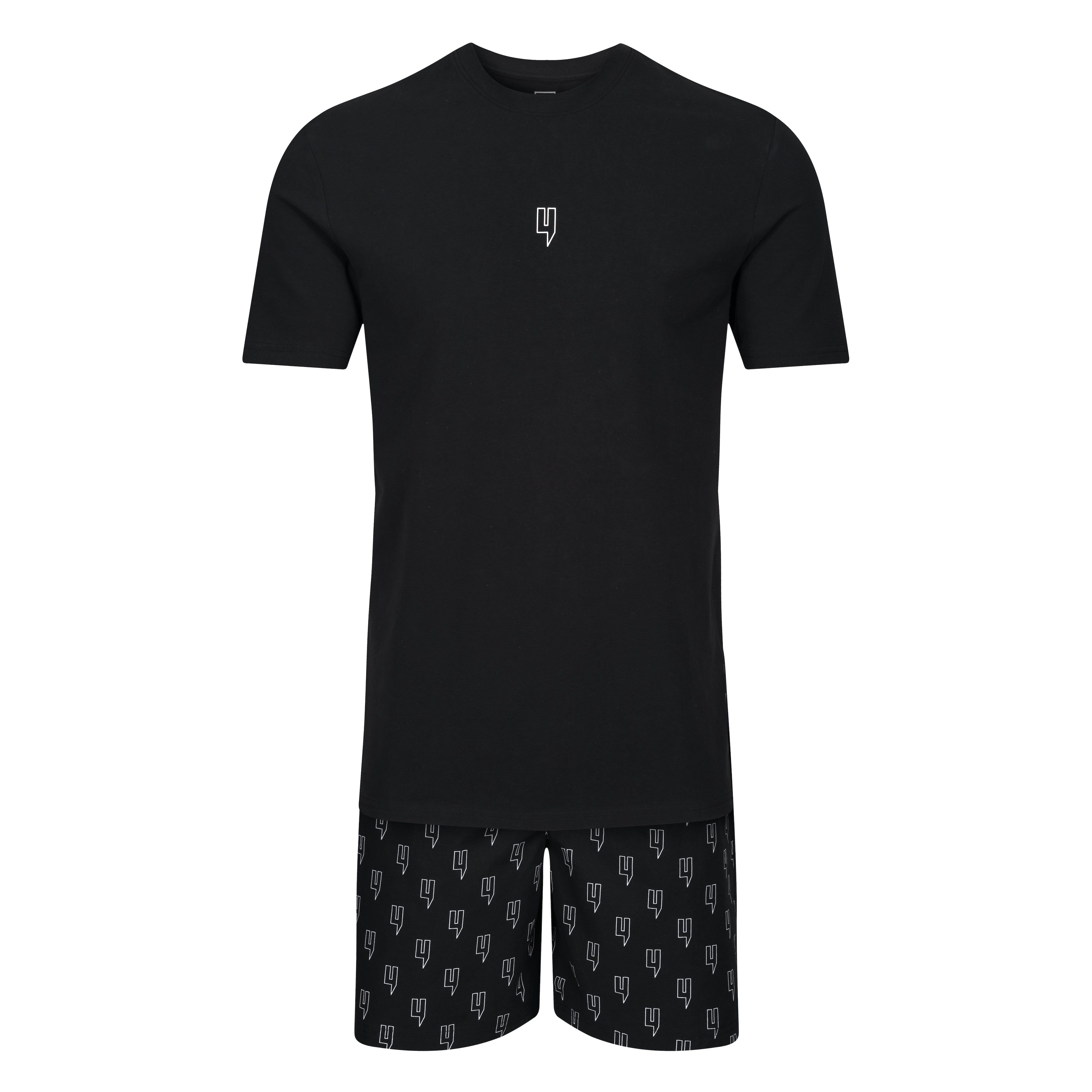 moncler t shirt and shorts set mens