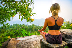 woman meditating