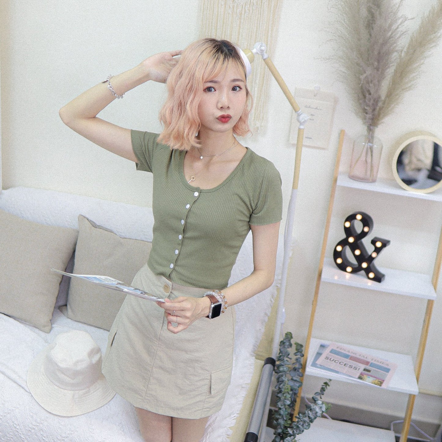 #B105 SMILE FOR TODAY SKIRT - Letta A