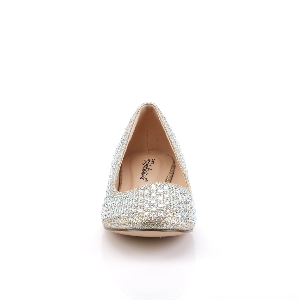 Treat 06 Nude Rhinestone Ballet Flats