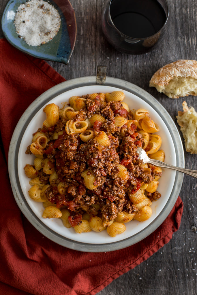 Moroccan Tomato Lamb Ragu over Pasta | Wozz! Kitchen Creations