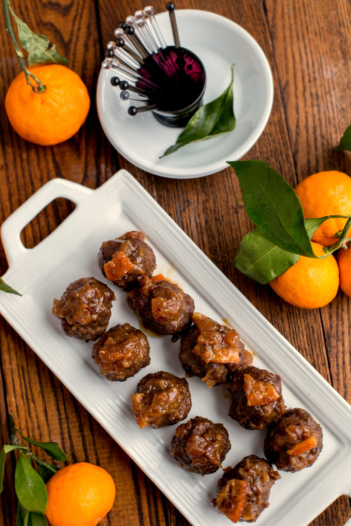 Party Meatballs with Date and Orange Glaze | Wozz! Kitchen Creations