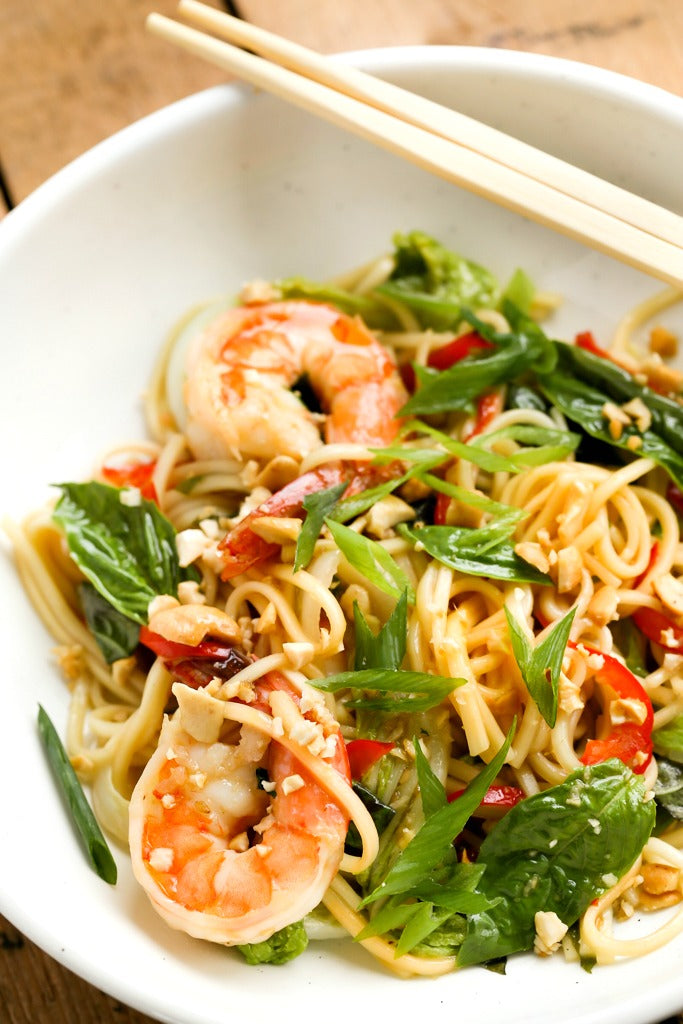 Shrimp Lo Mein with Ginger Soy Sauce | Wozz! Kitchen Creations