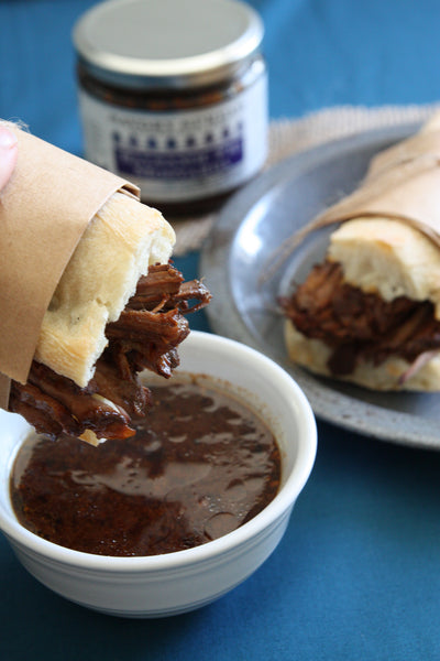 Roast Beef Balsamic Fig Sandwiches