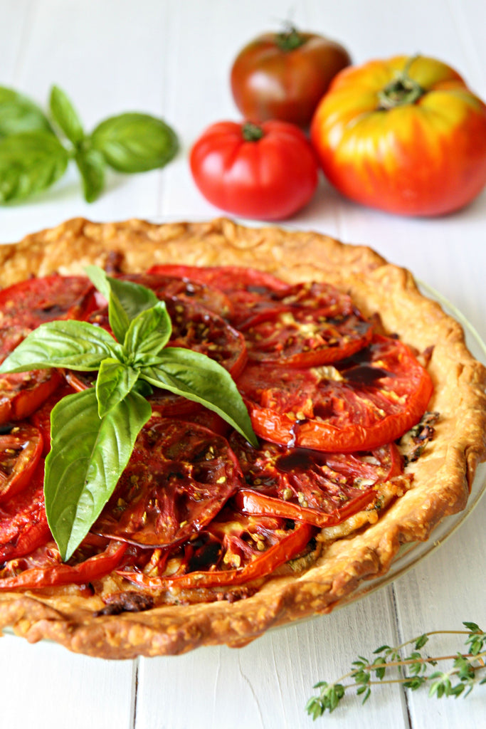 Heirloom Tomato Basil Pie | Wozz! Kitchen Creations