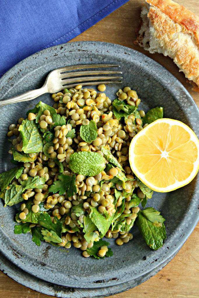 Lentil Salad with Chermoula Dressing | Wozz! Kitchen Creations