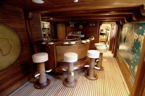 Bar - whale foreskin bar stools