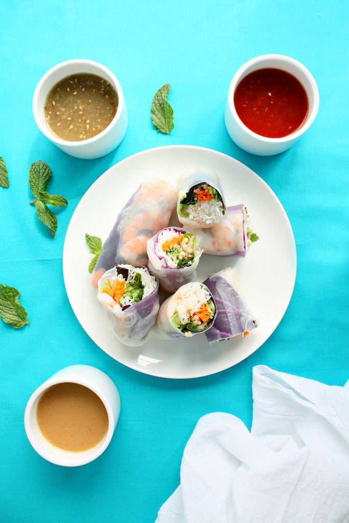 Shrimp Summer Rolls | Dipping Sauces