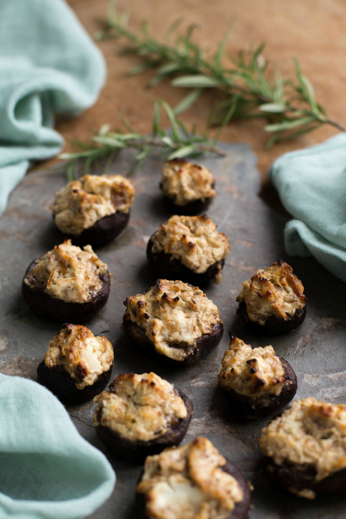 Stuffed Mushrooms with Goats Cheese and Onion | Wozz! Kitchen Creations
