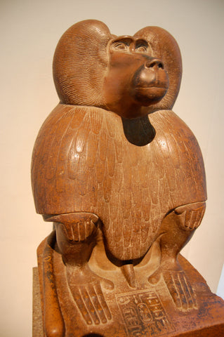 statue du dieu thot en babouin british museum