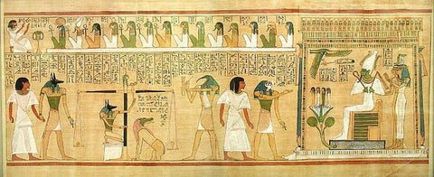 Osiris à la cérémonie de pesée du cœur