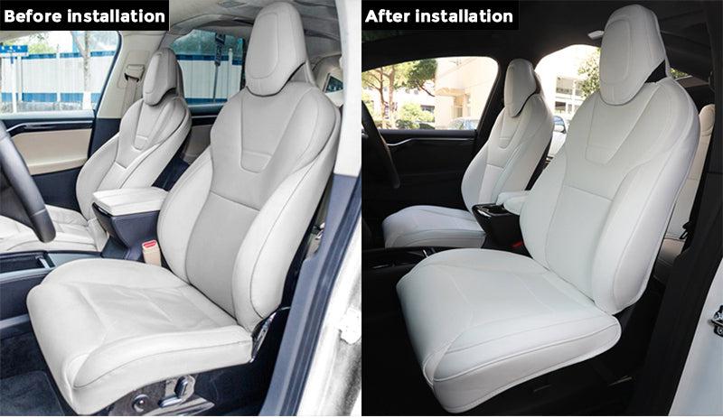 tesla model s seat covers white