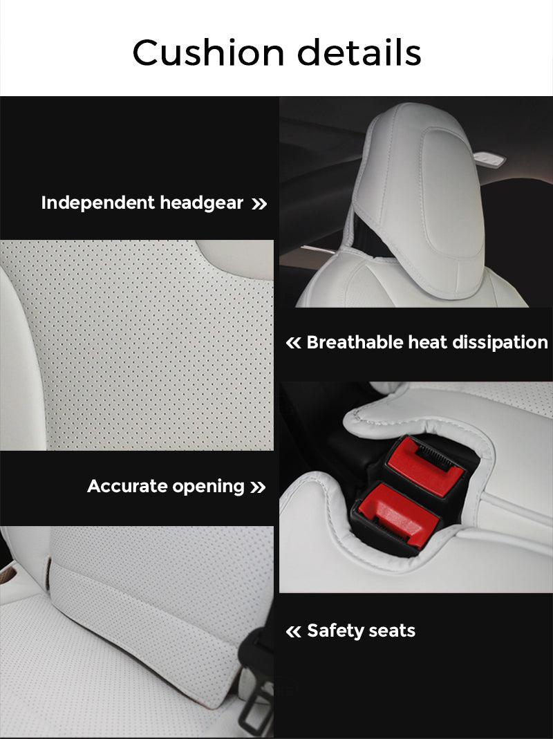 tesla model s seat covers white