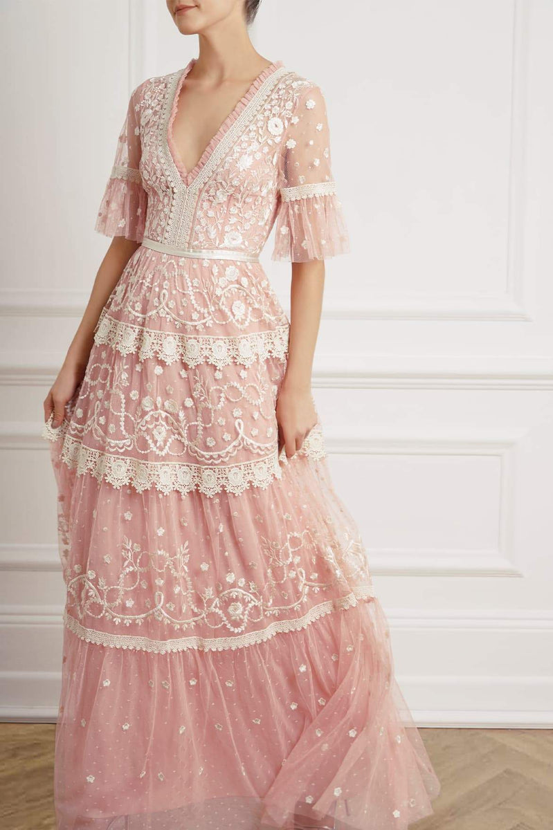 needle and thread midsummer lace gown