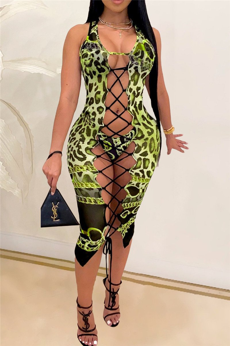 Leopard Two Piece Sets Bikini with Bandage Cover Up