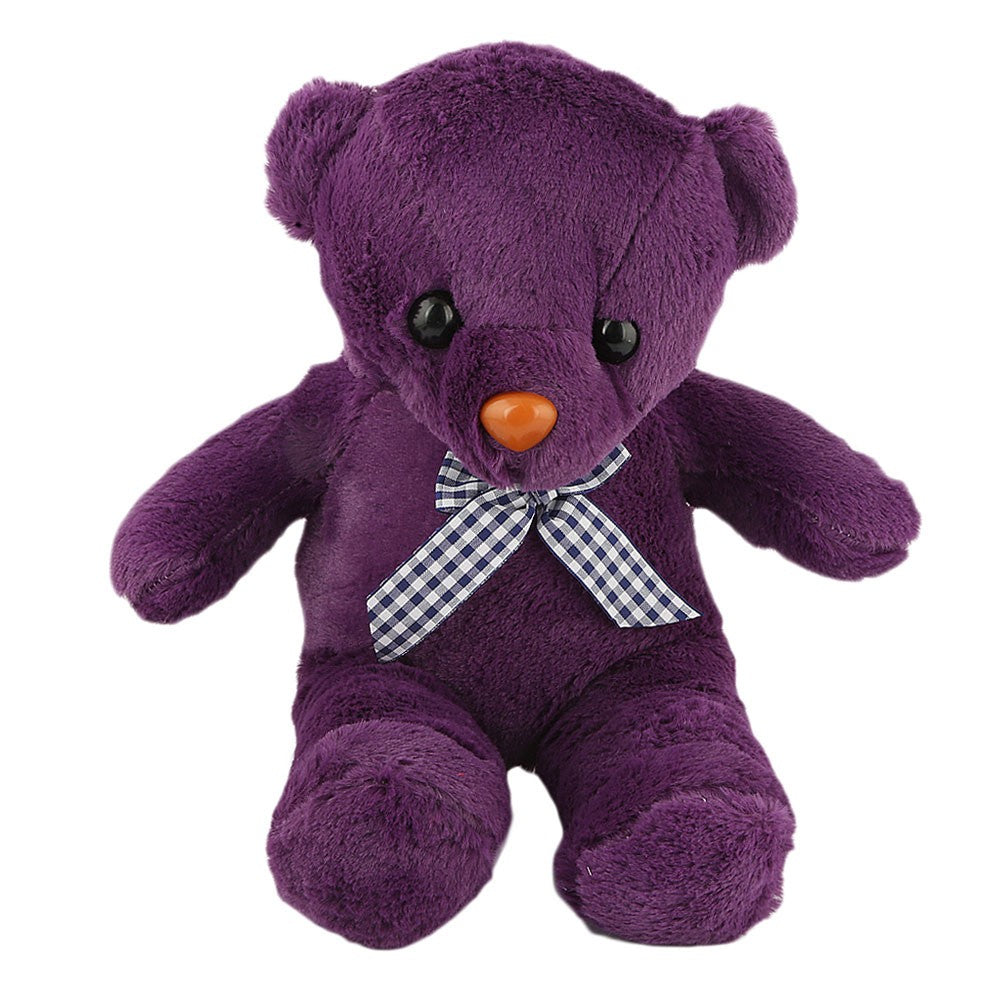 dark purple teddy bear