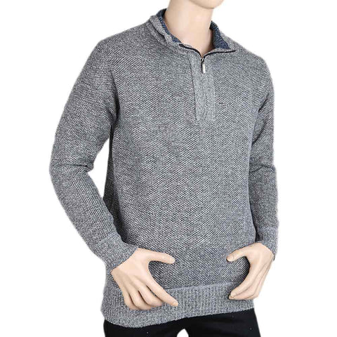 Men's Full Sleeves Sweater - Grey