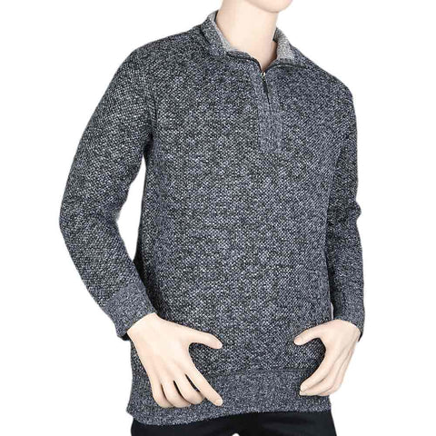 Men's Full Sleeves Sweater - Dark Grey