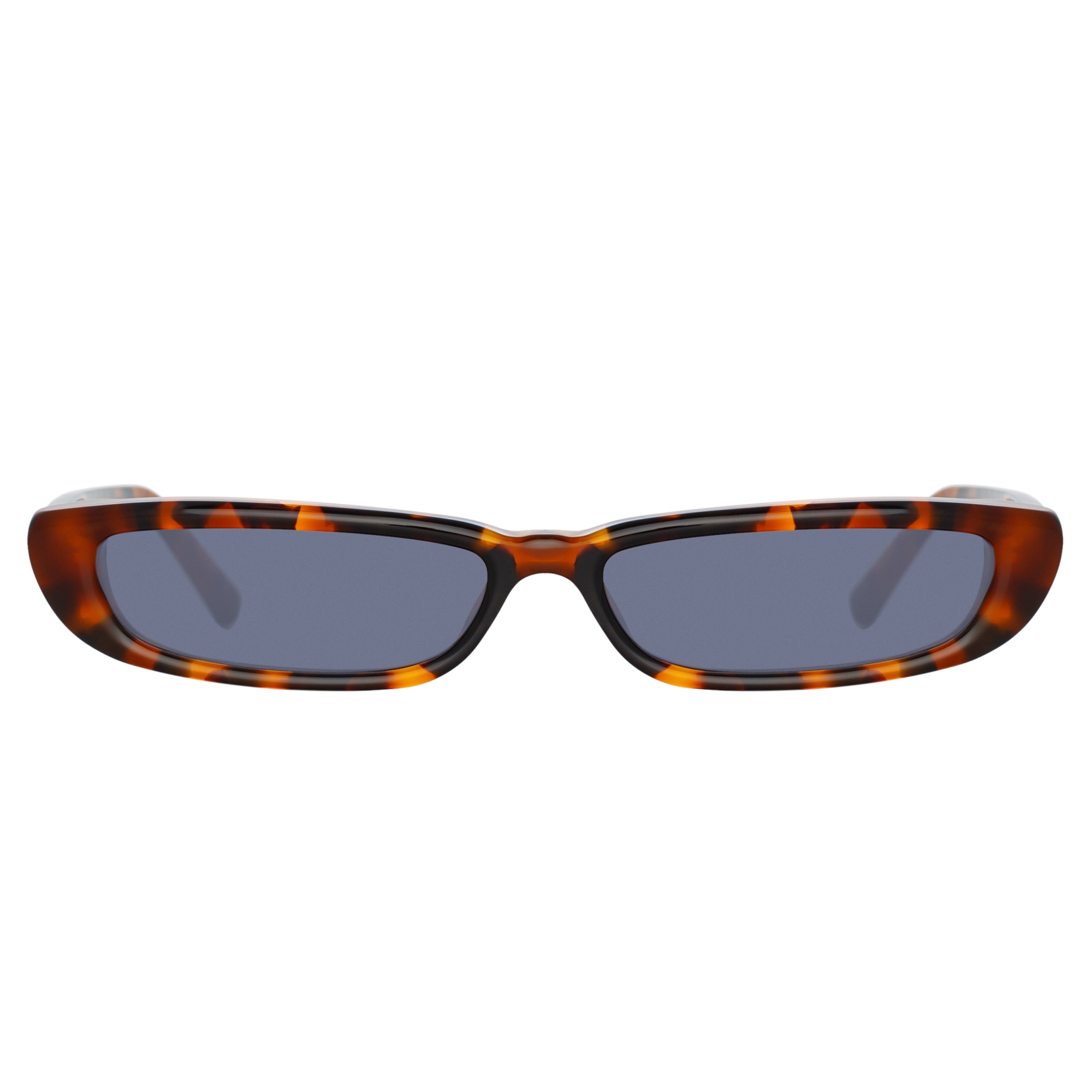 The Attico Thea Angular Sunglasses in Tortoiseshell