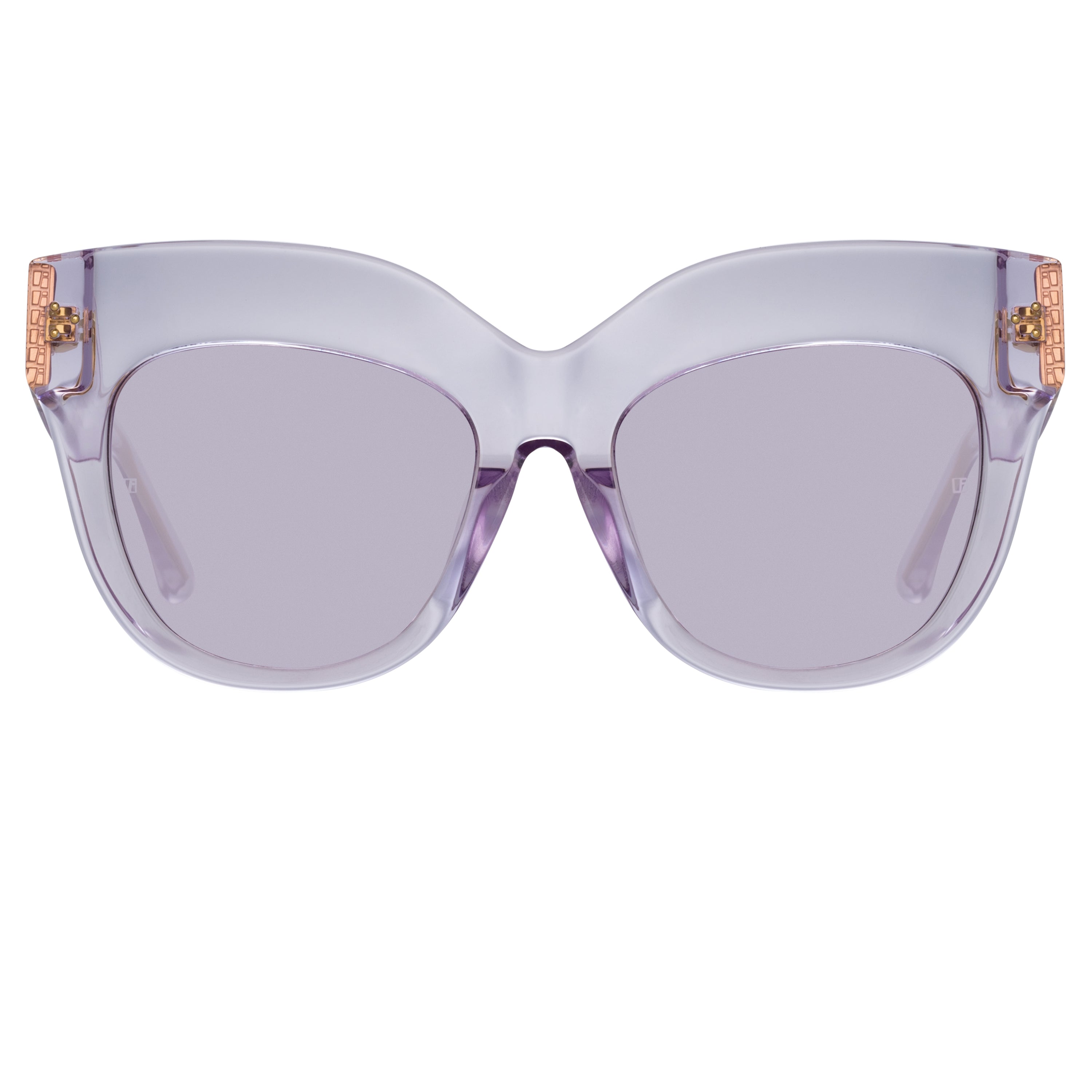 Dunaway Oversized Sunglasses in Lilac