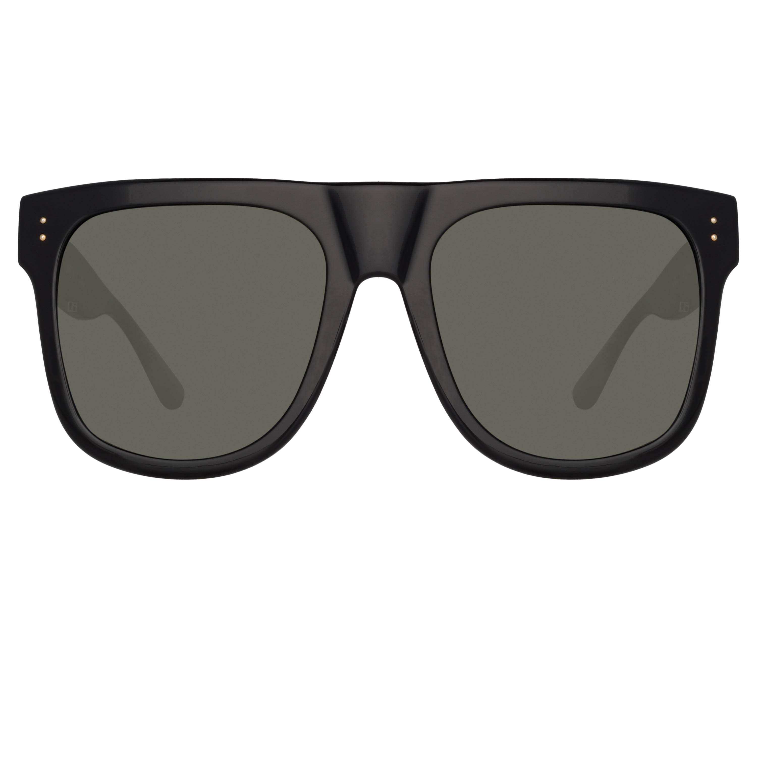 Carolina Flat Top Sunglasses in Black