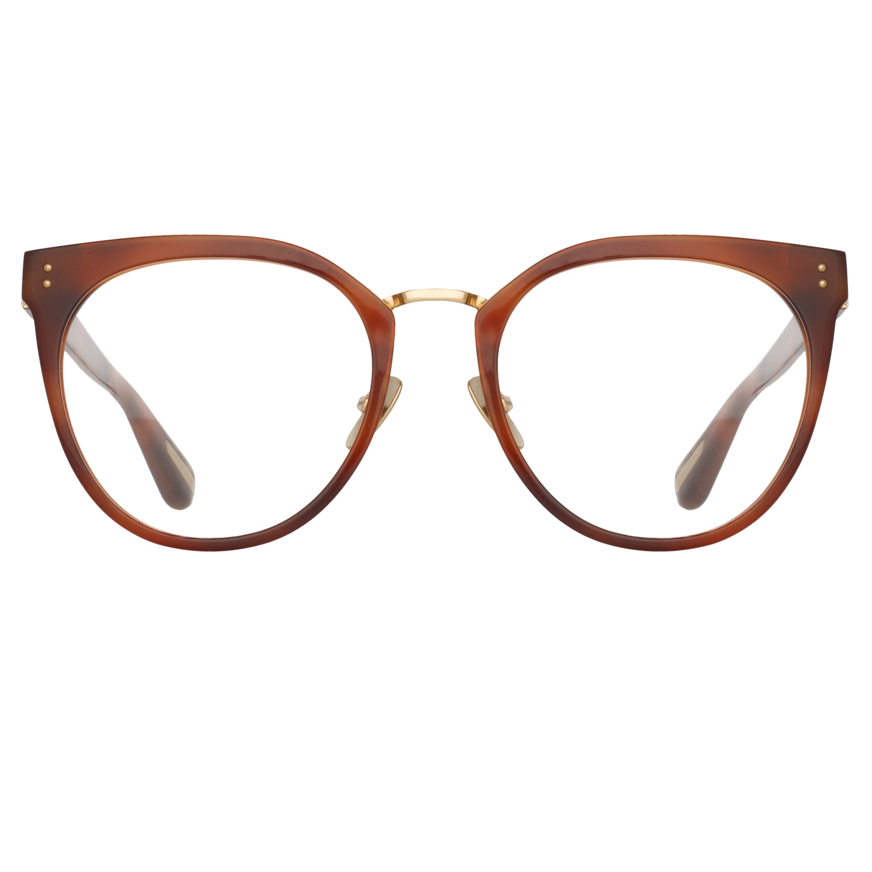 Carla Oval Optical Frame in Horn