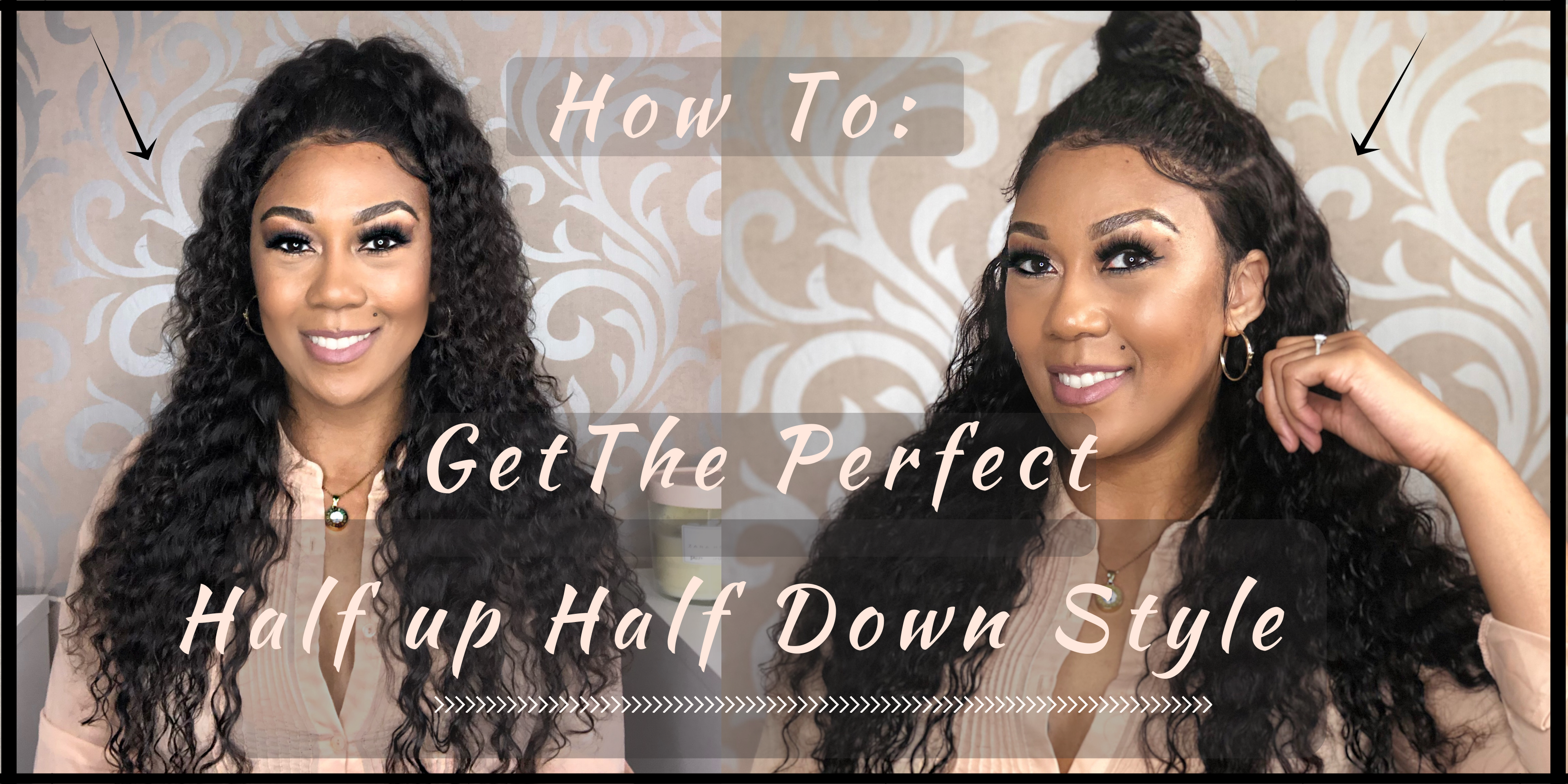 How To: Half Up Half Down Deepwave Tutorial – PoshLife Hair Boutique