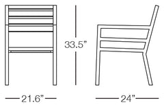 Cali Dining Chair Sizes Image
