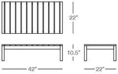 Cali Coffee Table Sizes Image