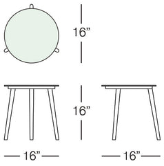 Cancun Side Table Sizes Image