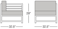 Toledo Corner Uint form Sectional Sofa