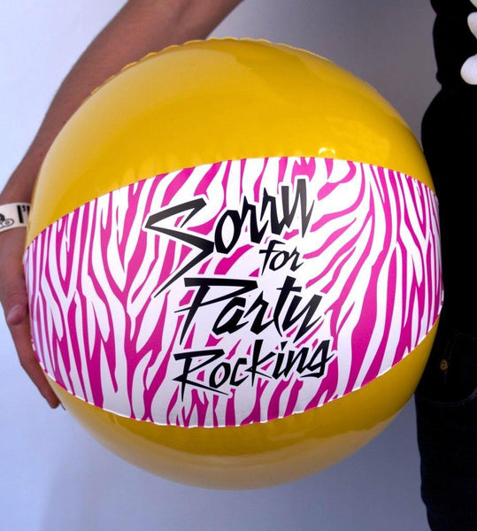 Pictures of Sorry For Party Rocking Beach Ball