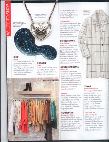 Lucky Mag - Where To Shop - Jan 2013