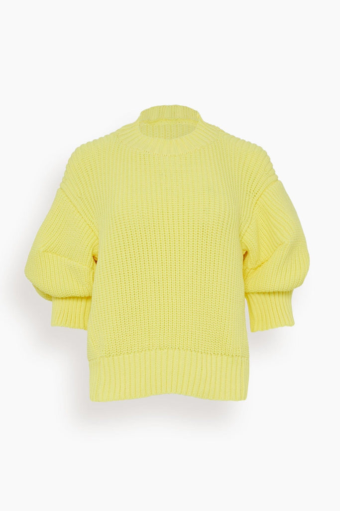 Knit Pullover in Yellow