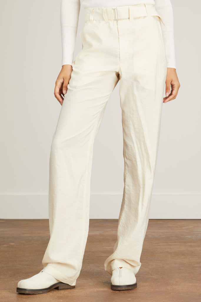 Lemaire Soft Belted Pant in Light Cream – Hampden Clothing