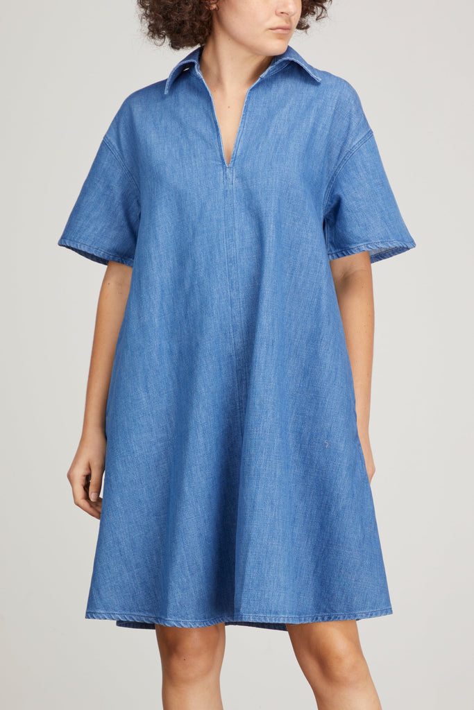 Brig Manoeuvreren account Samsoe Samsoe Jonie Dress in Dream Blue – Hampden Clothing