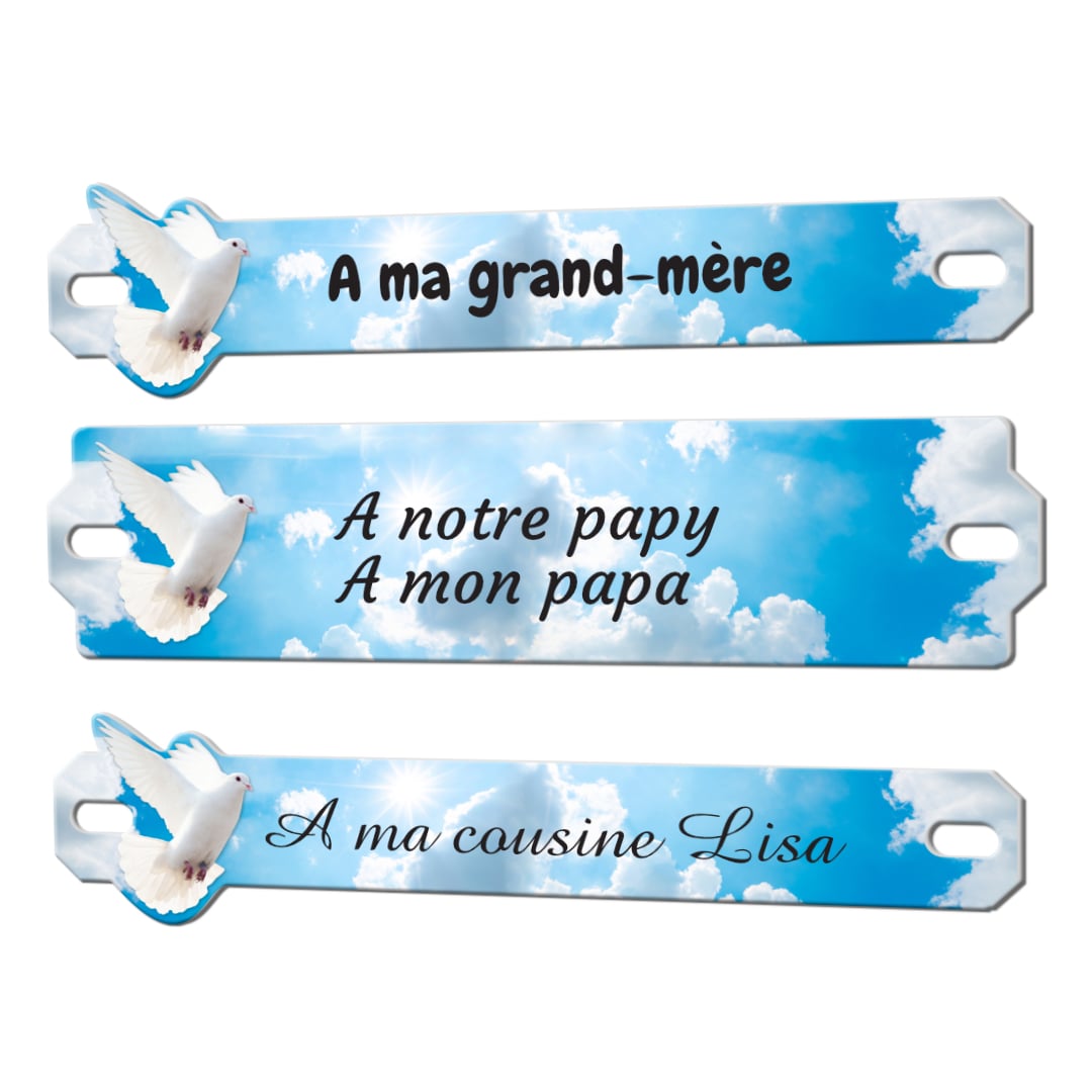 Votre Inter Plaque Funéraire Personnalisé En Plexiglas 