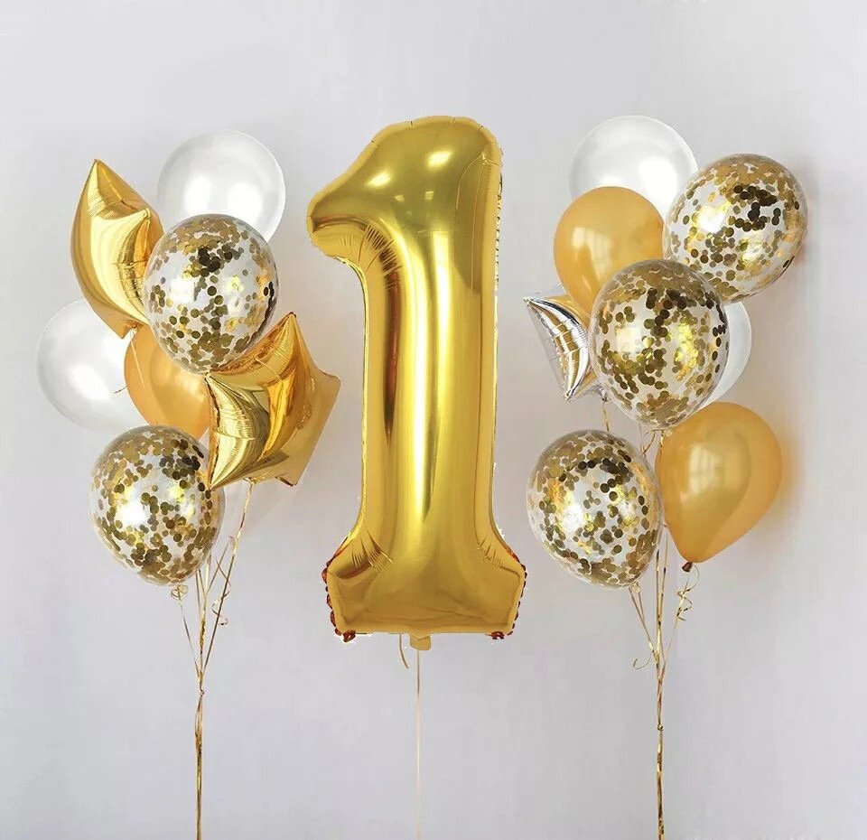 giant number foil balloons party