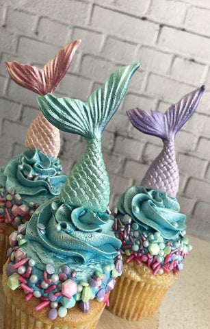 mermaid tail cake topper