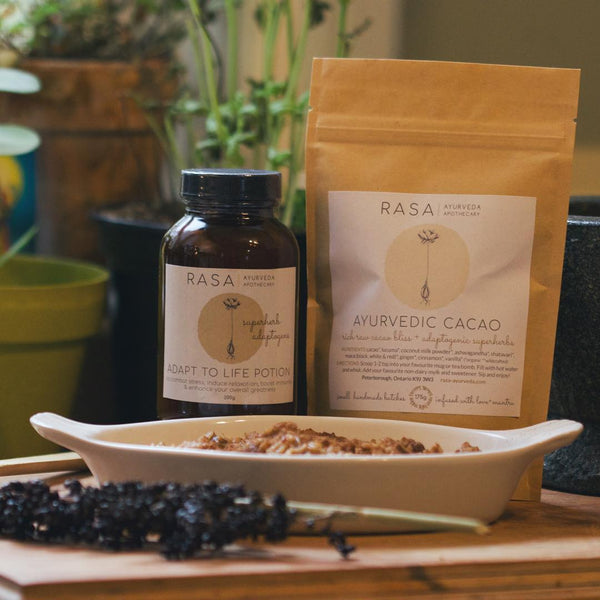 Photo of RASA products and Oatmeal
