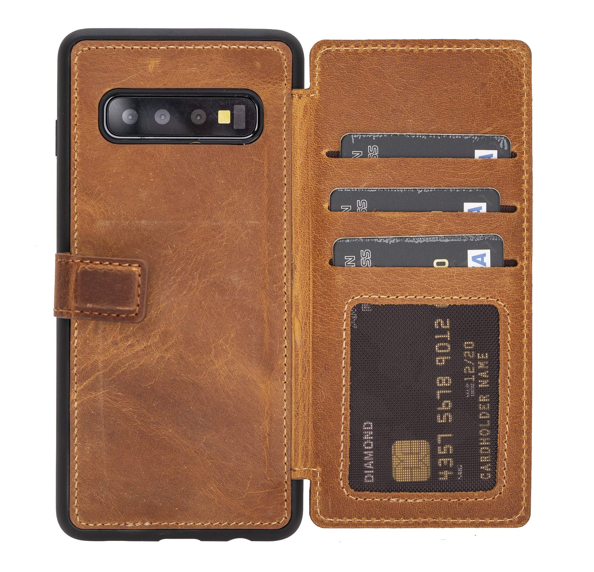 Verona Galaxy S10 Plus Leather Flip-Back Wallet Case Venito – Leather