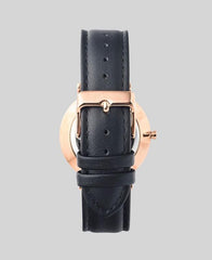 The Horse Watch Classic Rose Gold/ Black Leather