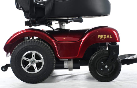 Merits P310 Regal Power Wheelchair offers ultimate mobility and freedom with its most stable and heavy-duty, low-center-of-gravity design.