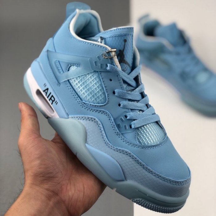 off white jordan 4 blue