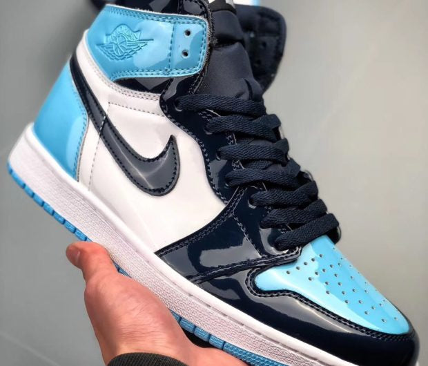 jordan 1 retro high unc patent blue