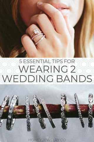 Wearing Two Wedding Bands with an Engagement Ring